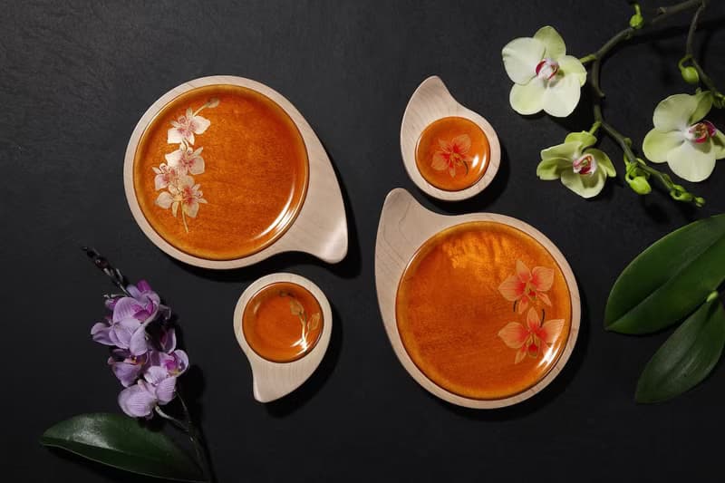 葫蘆漆藝盤 花草系列