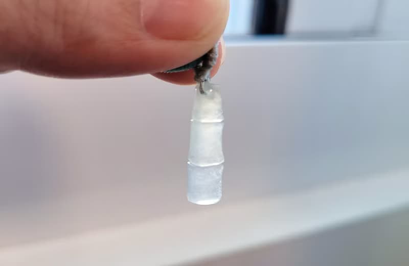 【親翠】天然翡翠 高冰起瑩剛仿真竹節小精品項鍊 | 種水超好