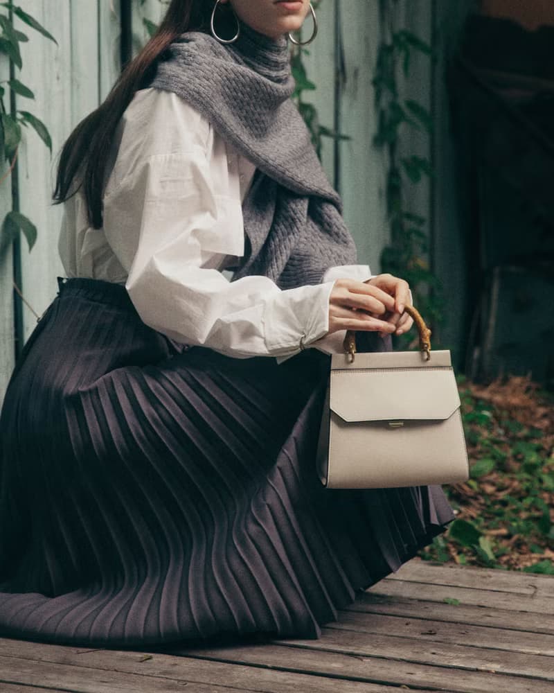 Mini Fir Bag 玉米基純素皮革 手提包 斜背包 米白色