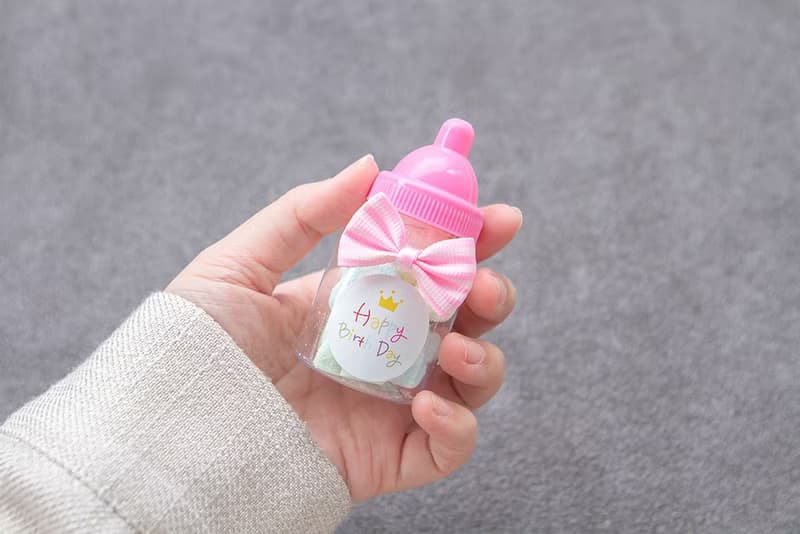生日分享禮 小奶瓶糖果  小花棉花糖  2色可選 幼稚園慶生