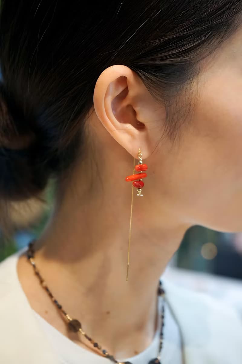 【生日禮物】COLE COOL原創珊瑚純銀耳線耳環 可拉長短