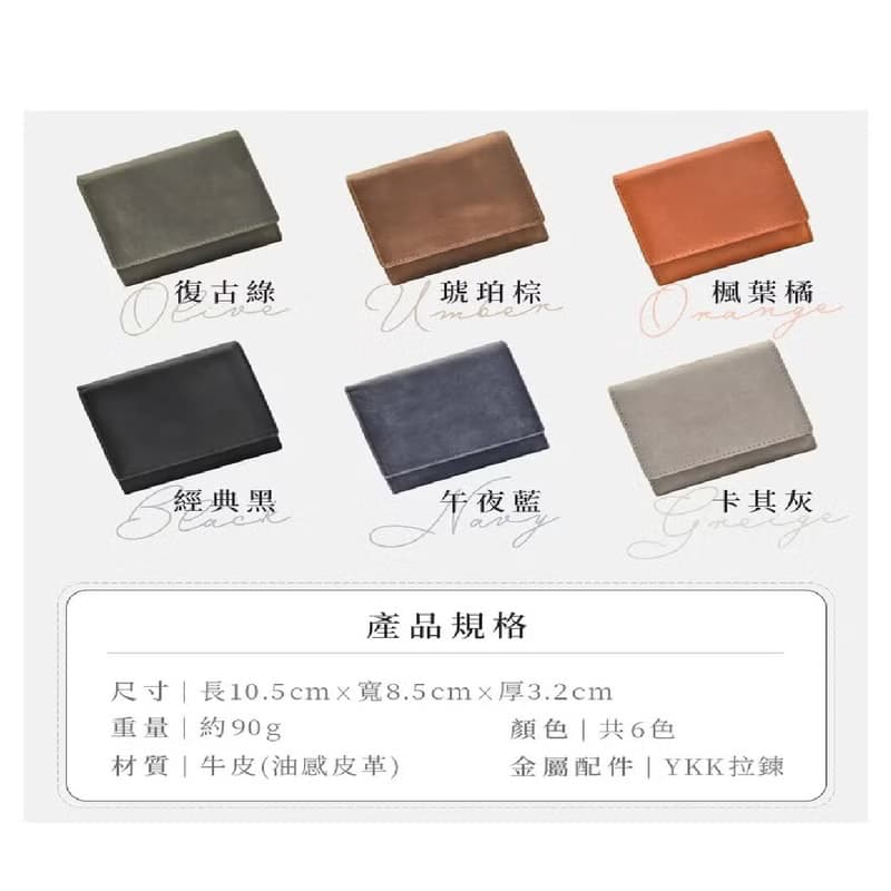 Folio2.0短夾 日本設計 更輕薄 感應支付 YKK製拉鍊