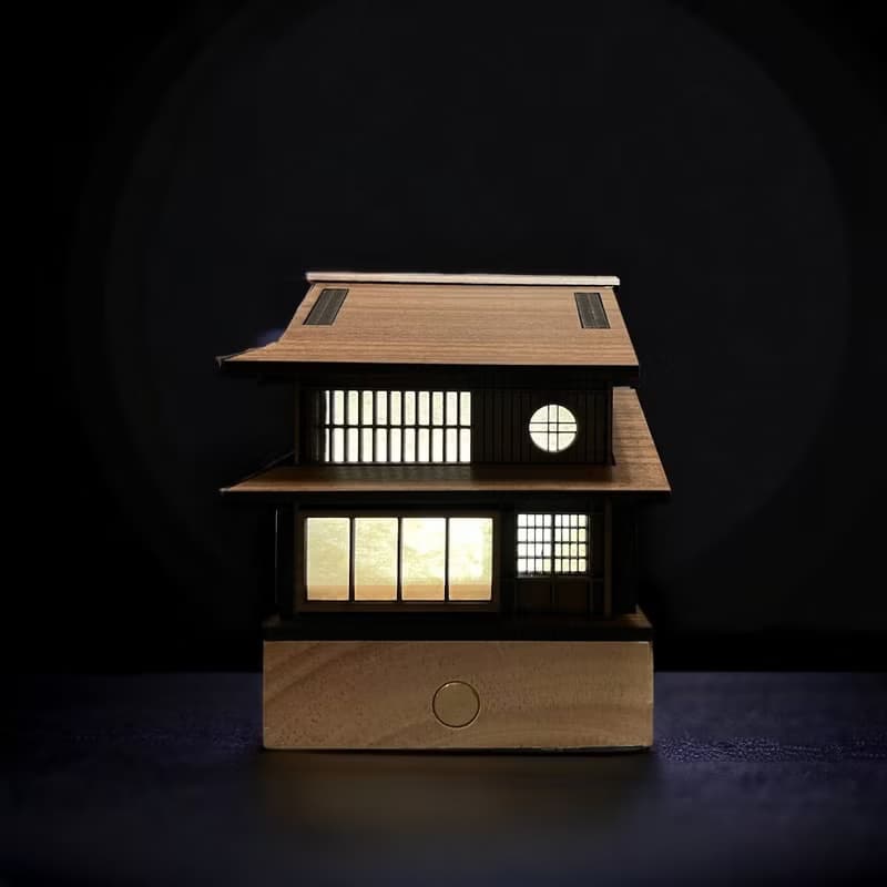 【日式商業街道建築-日料餐飲街】床頭燈/桌面擺件//原創設計/USB
