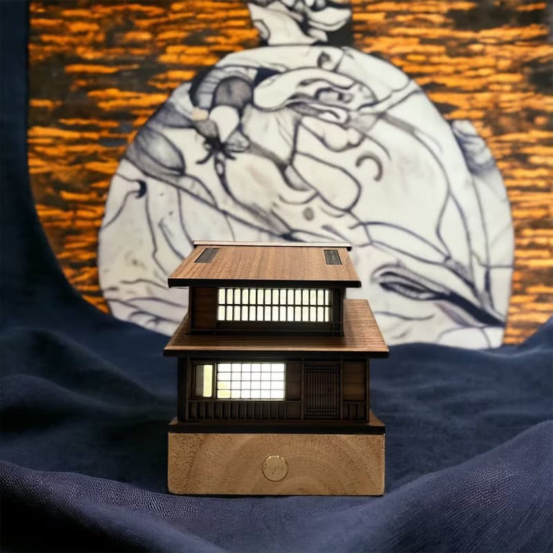 【日式商業街道建築-日料餐飲街】床頭燈/桌面擺件//原創設計/USB