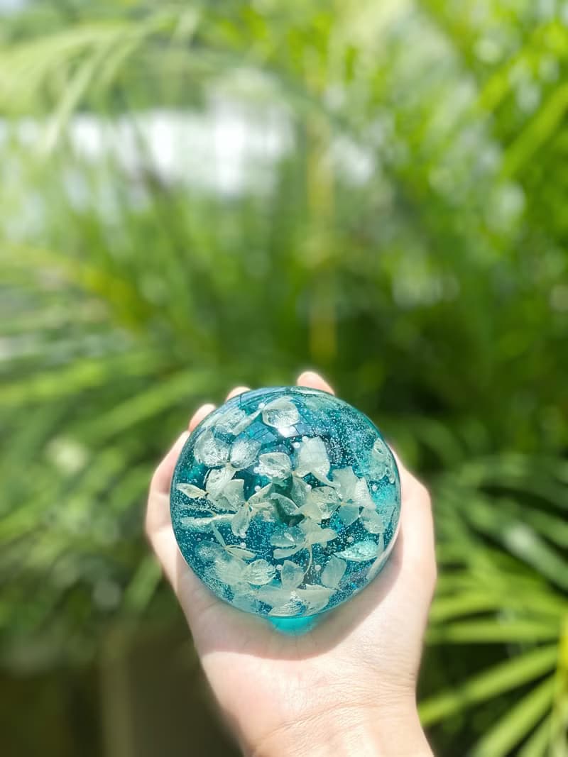 輕奢風水晶球蠟燭連擴香底座 | 手工香氛蠟燭