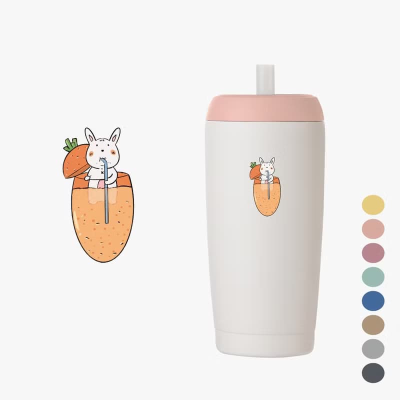 YCCT速吸杯2代550ml - 老虎 -啵一下就能喝的環保咖啡杯/保冰保溫