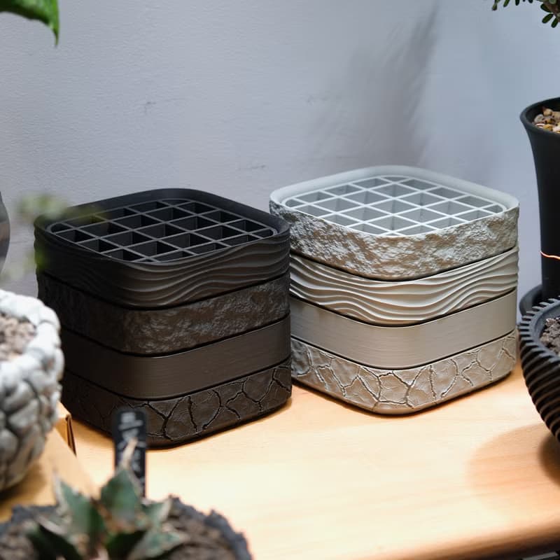 CBPS001鉢皿/水盤 原創設計/3D列印/多肉塊根植物/盆器盆栽/送禮