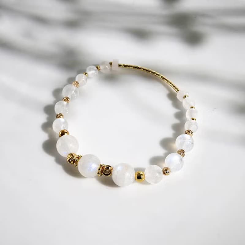 雪之月 | A19月光石手鍊