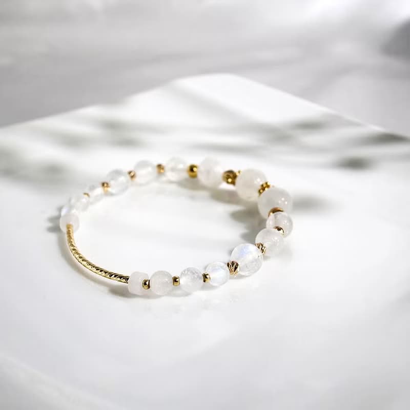 雪之月 | A19月光石手鍊