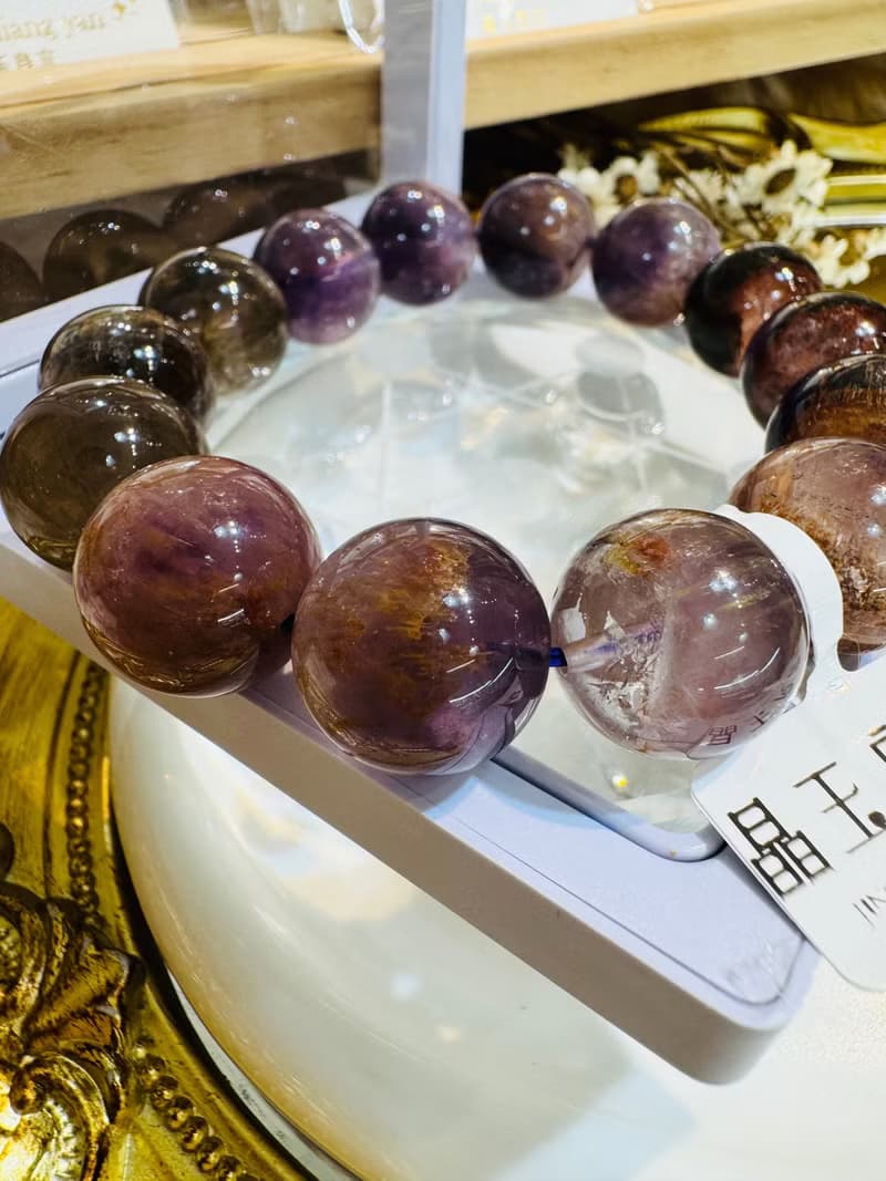 盆型濃色極光老礦15.8-16.2mm81.86g清理七脈輪提高靈性排焦