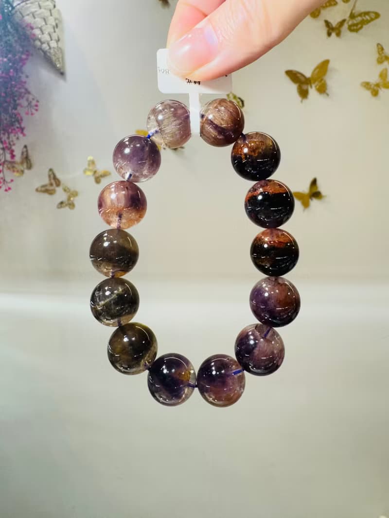 盆型濃色極光老礦15.8-16.2mm81.86g清理七脈輪提高靈性排焦