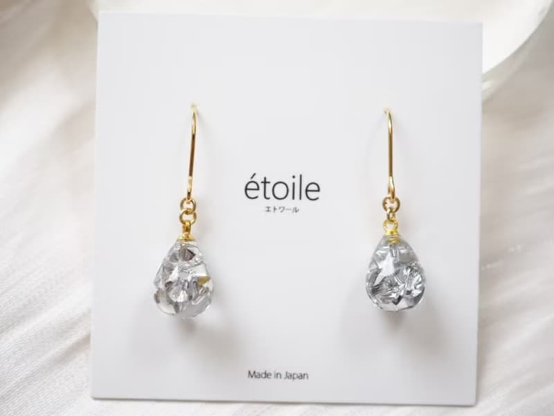 Swarovskiドロップショート　SDS-02　ピアス/イヤリング