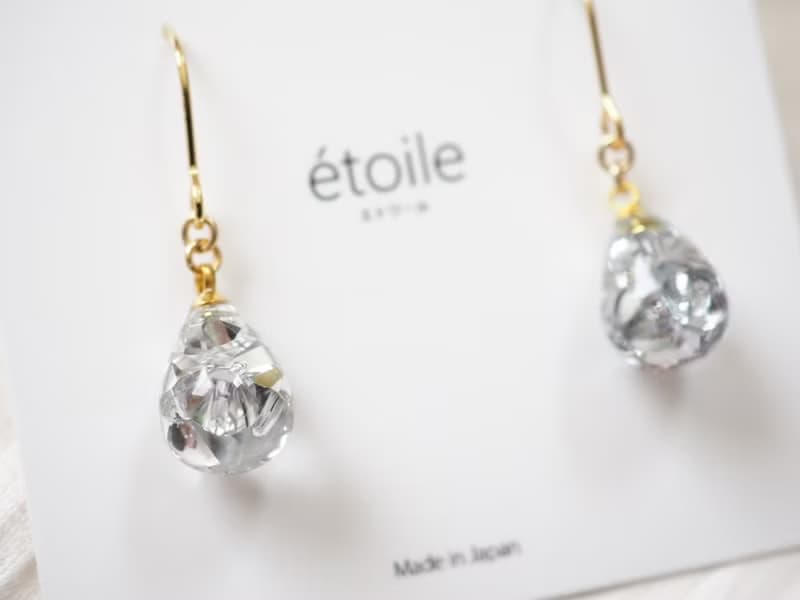 Swarovskiドロップショート　SDS-02　ピアス/イヤリング