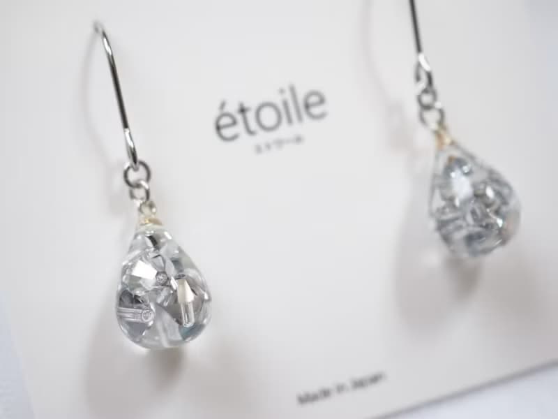 Swarovskiドロップショート　SDS-02　ピアス/イヤリング