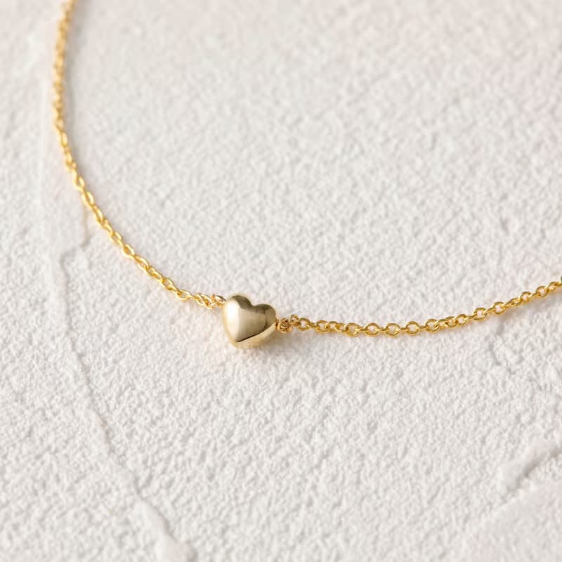 tiny heart bracelet GD ニッケルフリーブレスレット　小さなハートのブレスレット　ゴールド