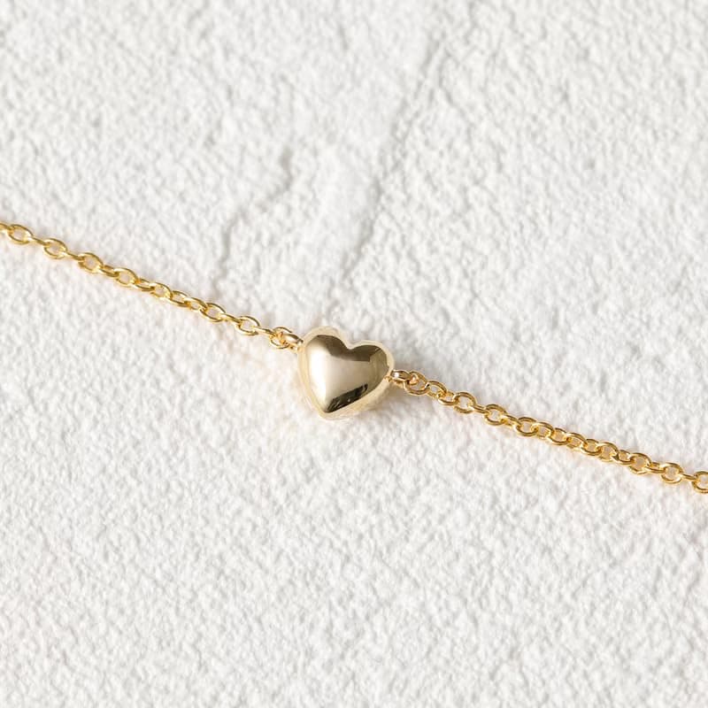 tiny heart bracelet GD ニッケルフリーブレスレット　小さなハートのブレスレット　ゴールド