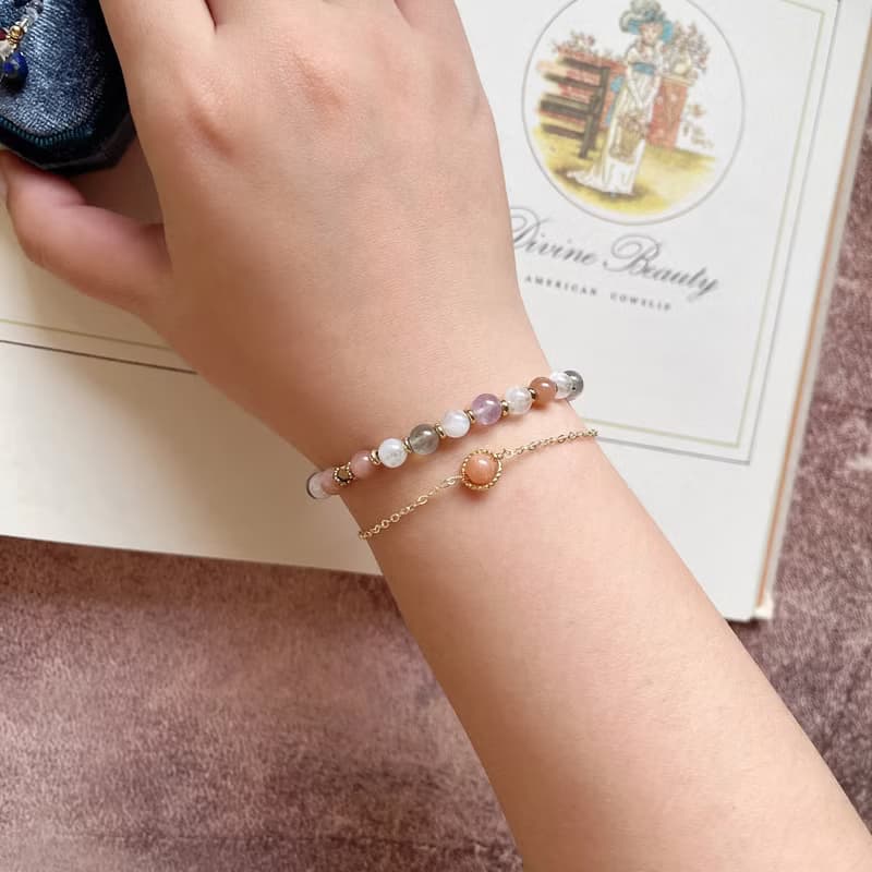 Enko | 有著溫暖魔力的薩米 太陽石14K包金手鍊