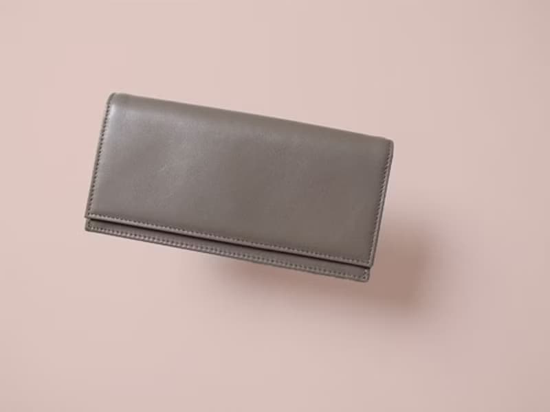 上質イタリア製革で作ったシックな長財布 - Long Wallet - TAUPE - CAREN QUOYLE -