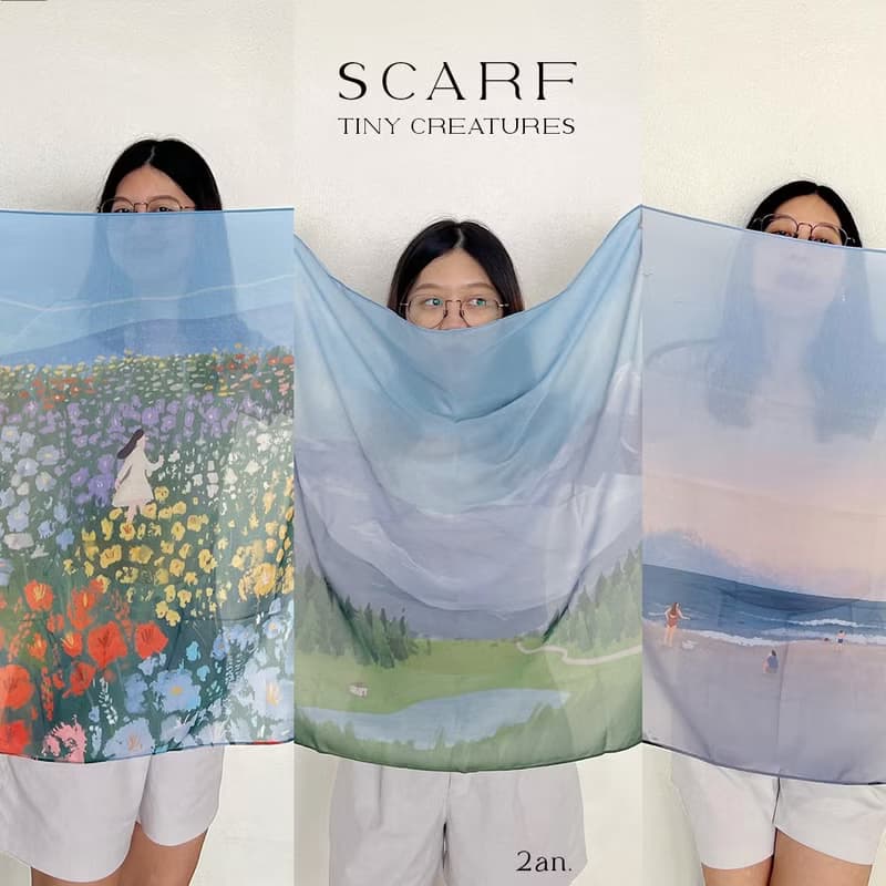 Multifunctional Scarf : Tiny creatures