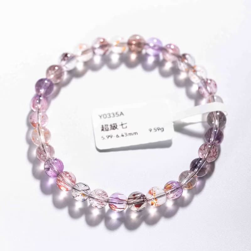 超級七手鍊 | 頂級水晶一物一圖 | 天然水晶手鏈