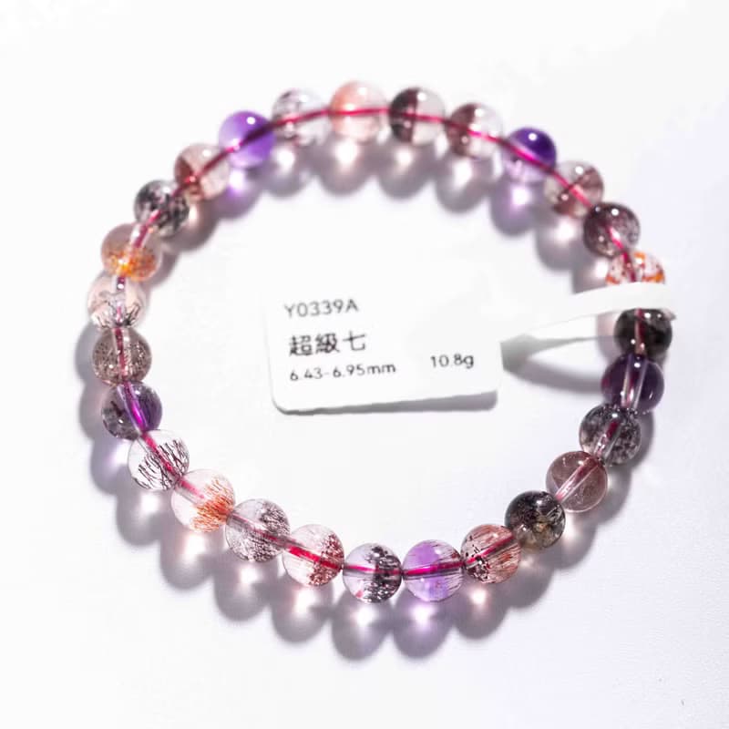 超級七手鍊 | 頂級水晶一物一圖 | 天然水晶手鏈