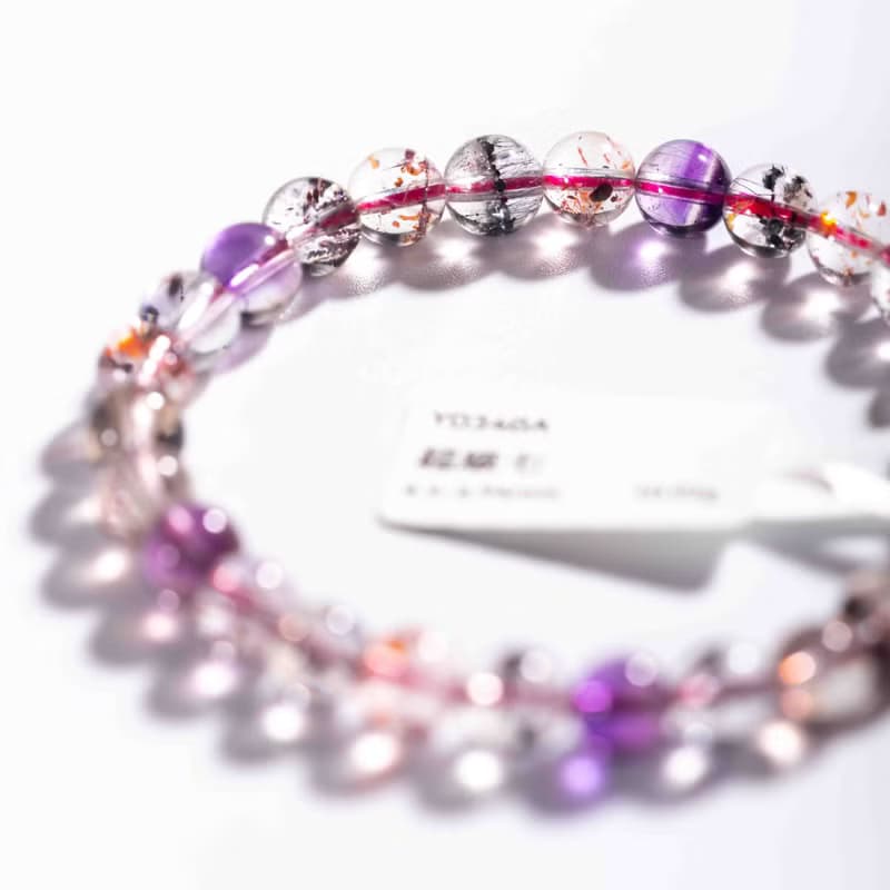 超級七手鍊 | 頂級水晶一物一圖 | 天然水晶手鏈