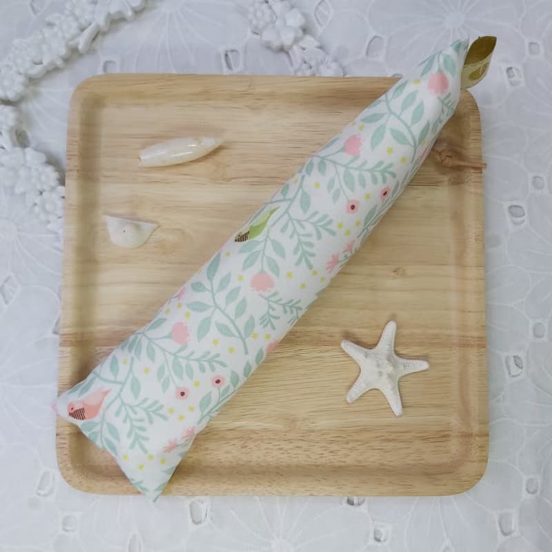 韓國森林小鳥防水布拉鍊立體餐具袋