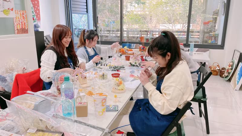 【體驗】【預約體驗】永生花盅x泡泡馬特x潮玩公仔x浪漫花藝x新竹竹北