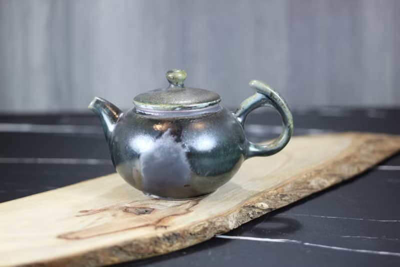 【母親節禮物】柴燒天目釉 手工茶壺 名家葉敏祥手工作品