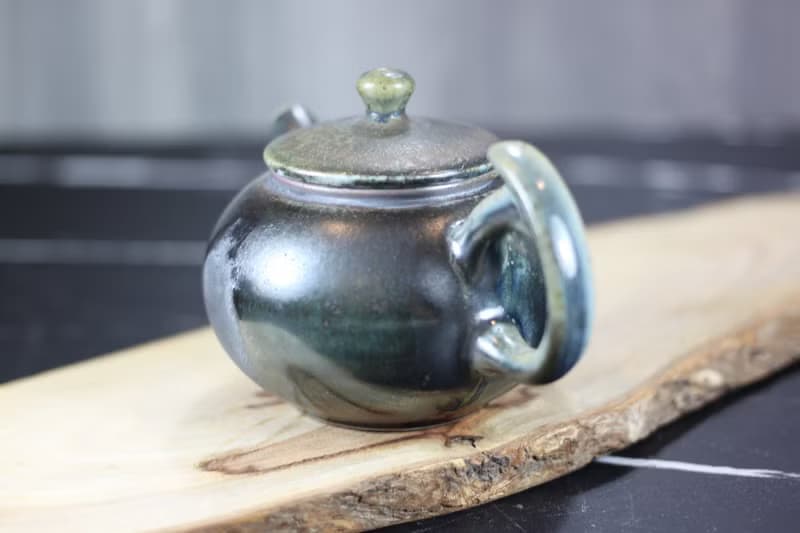 【母親節禮物】柴燒天目釉 手工茶壺 名家葉敏祥手工作品