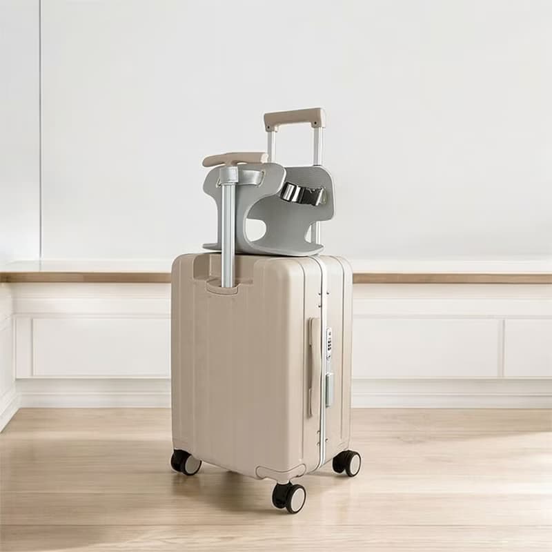 【BIGGER】20吋多功能鋁框胖胖箱 - 奶茶色