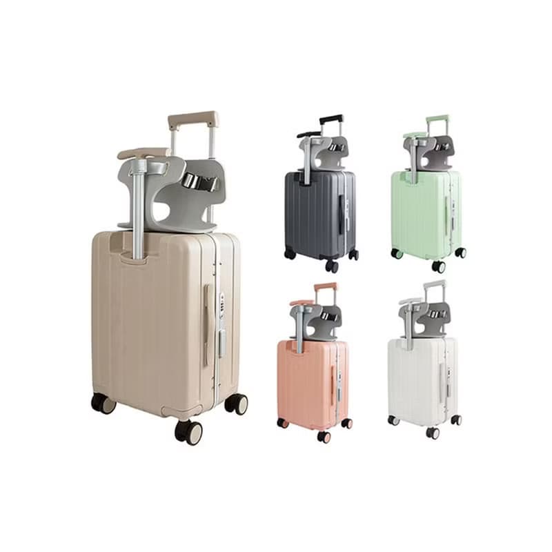 【BIGGER】20吋多功能鋁框胖胖箱 - 奶茶色