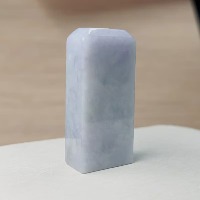 紫羅蘭翡翠印章 | 天然緬甸玉A貨翡翠 | 送禮