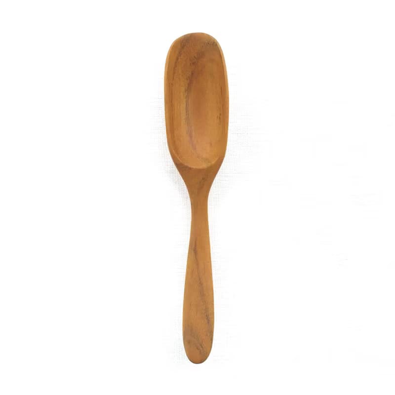 Vintage Brown Teak Wood Tea Spoon Cooffe Bean Tea Leaf