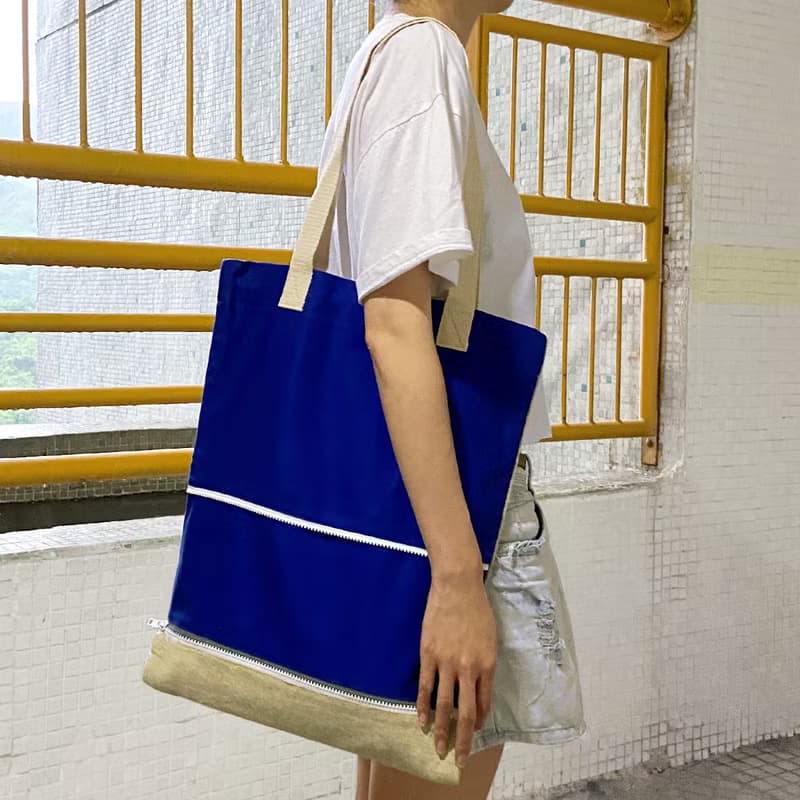 隨時擴大容量, 可調教3個尺寸, 多款綠色布袋, 全人手製Tote Bag