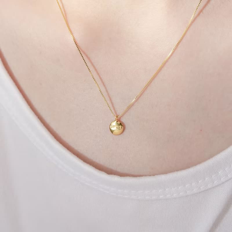 藏寶箱金飾 9999黃金純金 lucky幸運墜子/項鍊/鎖骨鍊