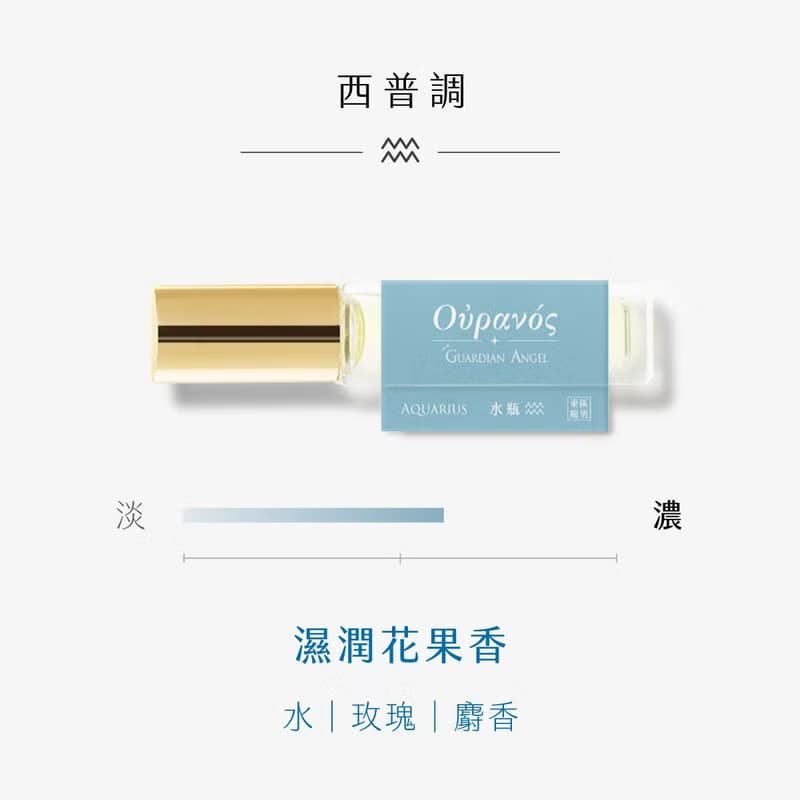 東區暖男 水瓶座濕潤玫瑰香 西普調守護星座淡香水 10mL