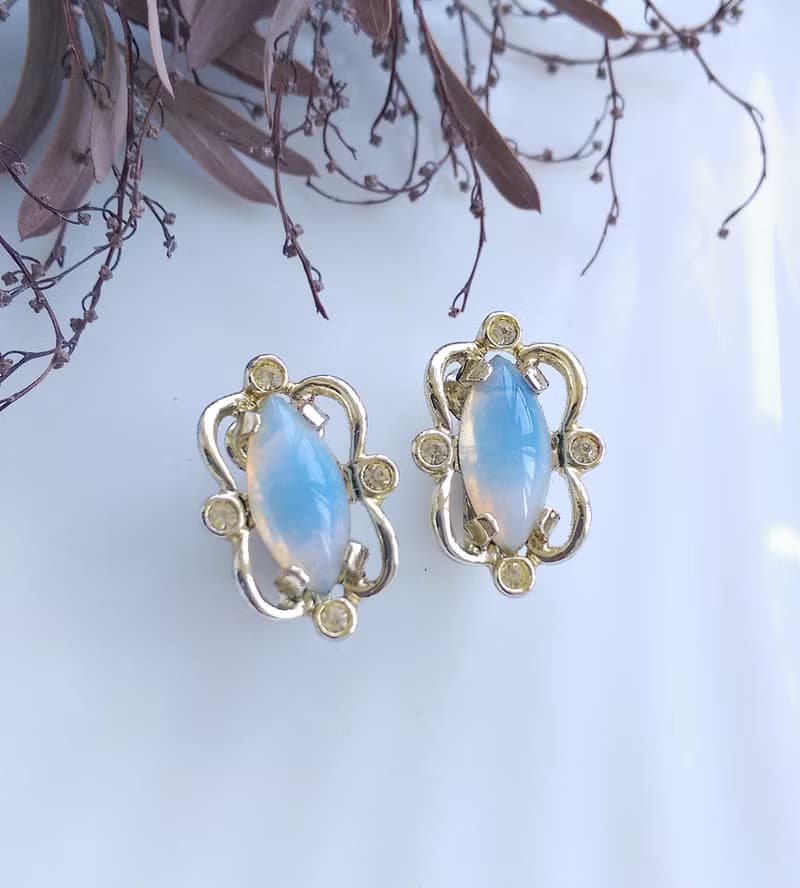 Vintage Jewelry 西洋古董飾品 SARAH COV Sabrina Fair 夾式耳環