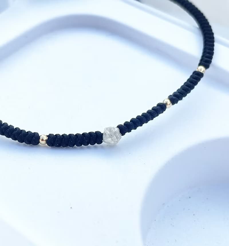 Galactic Orbit 銀河軌道天然真鑽原礦手鍊