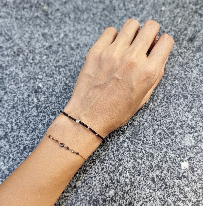 Galactic Orbit 銀河軌道天然真鑽原礦手鍊