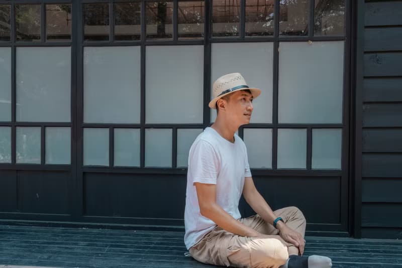 藺草編織 經典皮革紳士帽