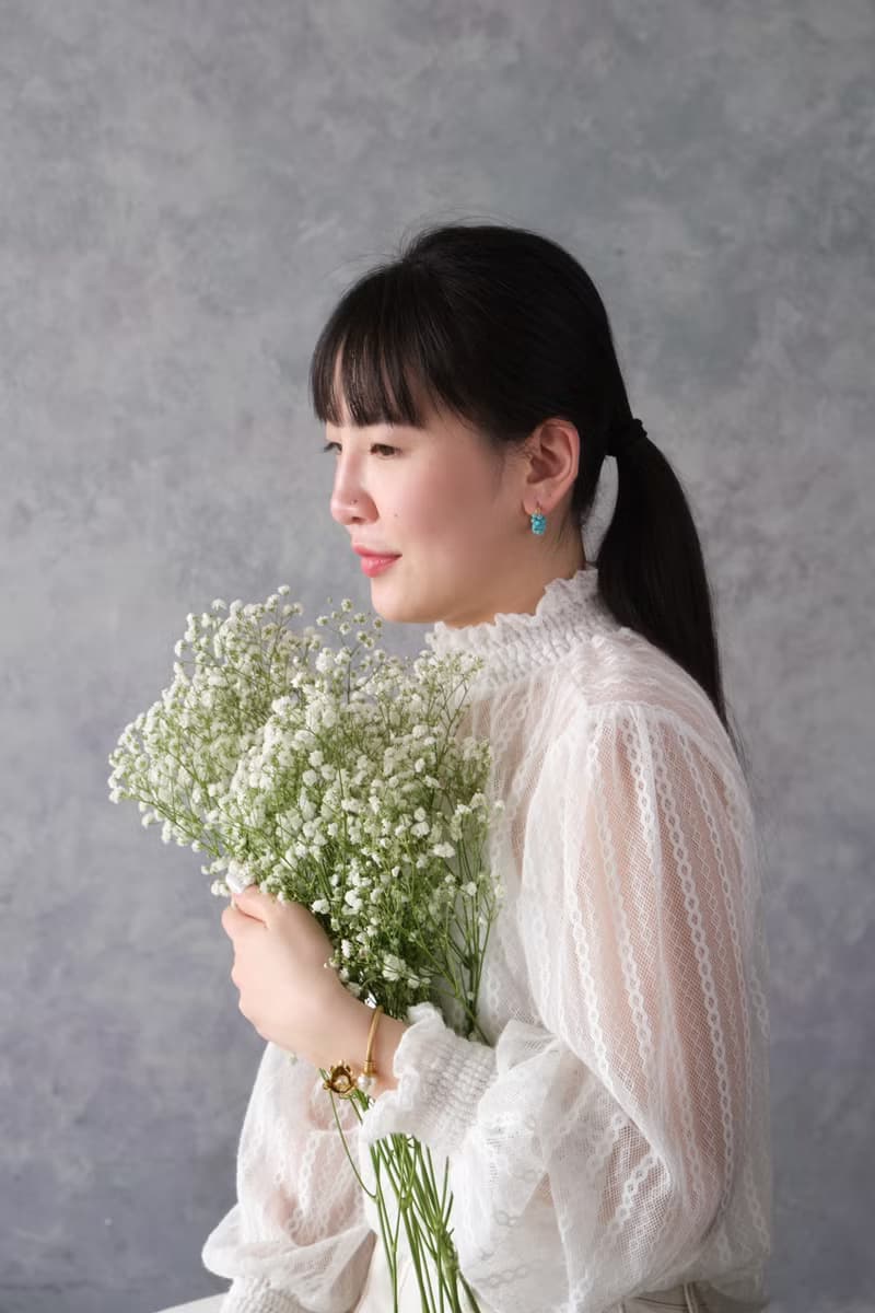 黃銅花朵綻放手環 珍珠 棉珍珠 小資 復古 風格 質感 生日 禮物