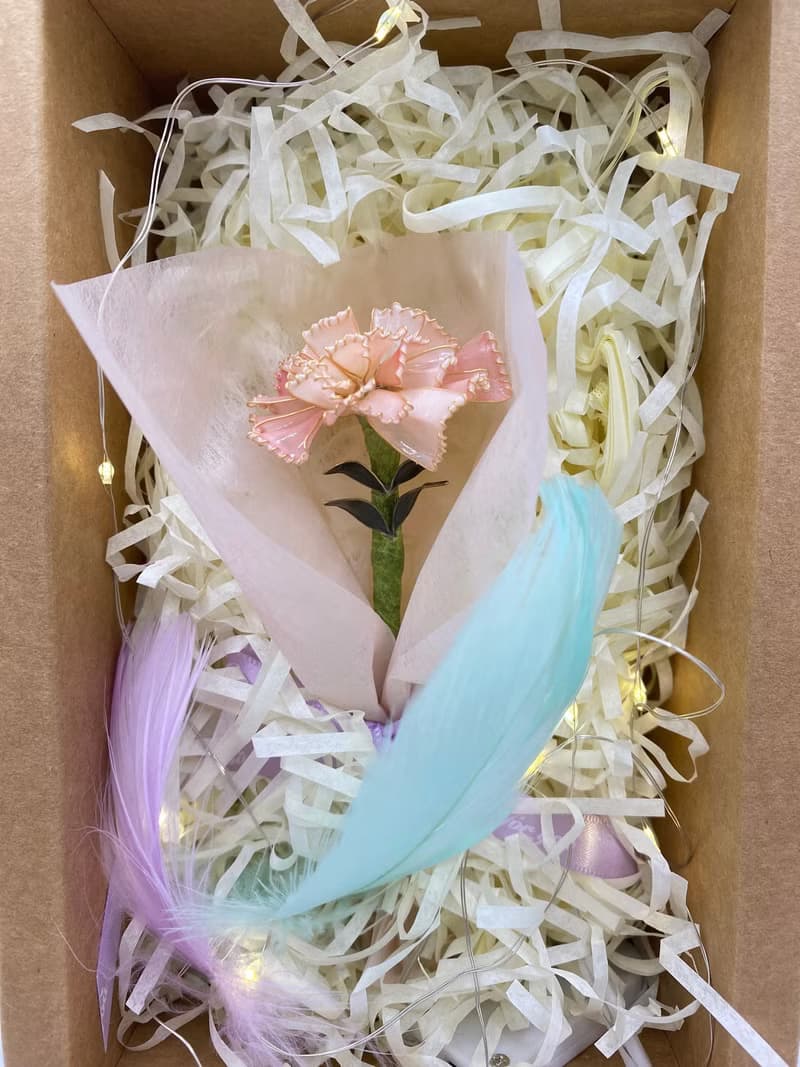 Jocelyn 水晶花-瑪格麗特-白/造花液/樹脂花/滴膠/花束禮物