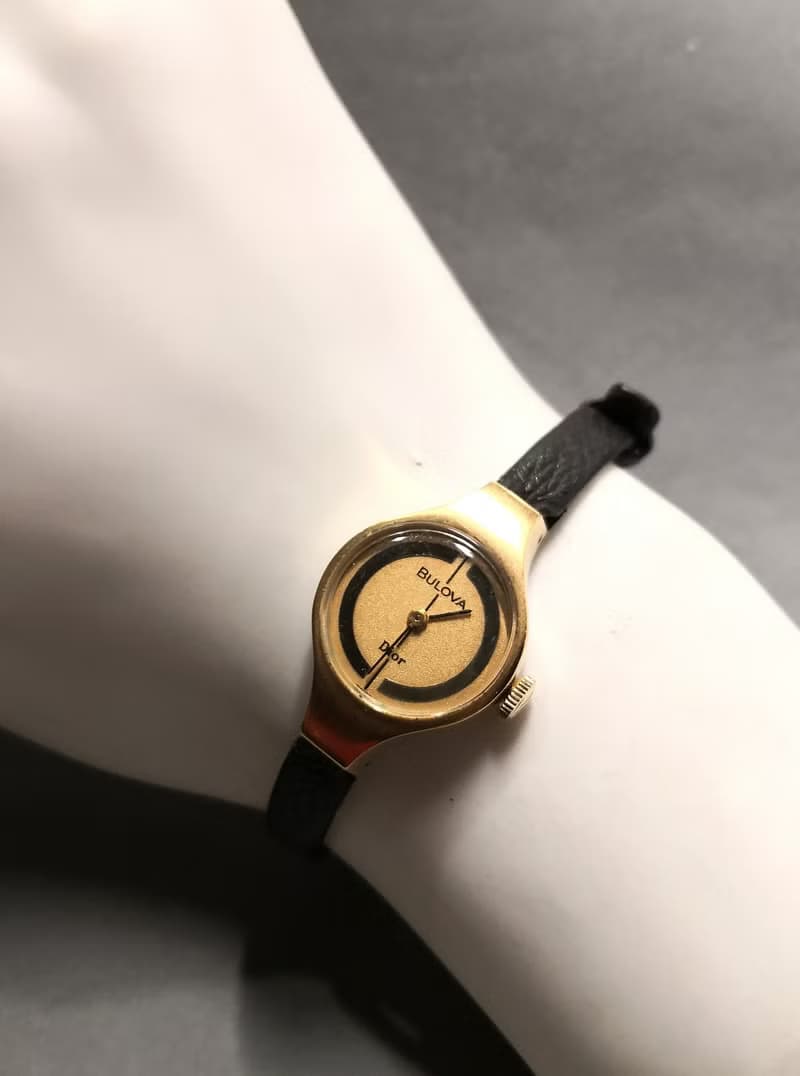 Dior x Bulova 1970s 經典系列金色 /手上鍊/女士表