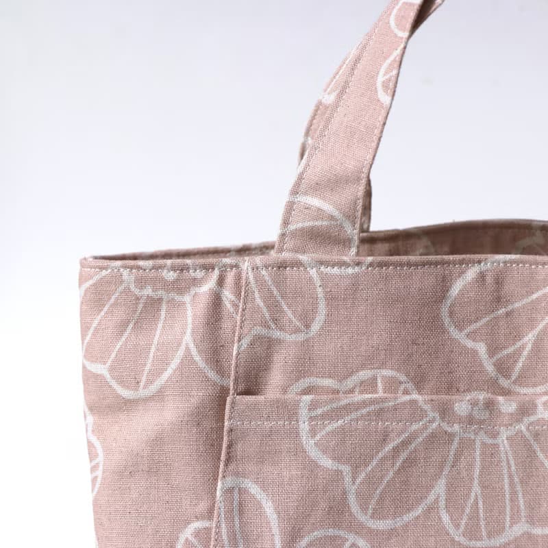 母親節活動【MY HANDMADE 】日系藕粉花朵提袋 l 日本棉布 l 手工
