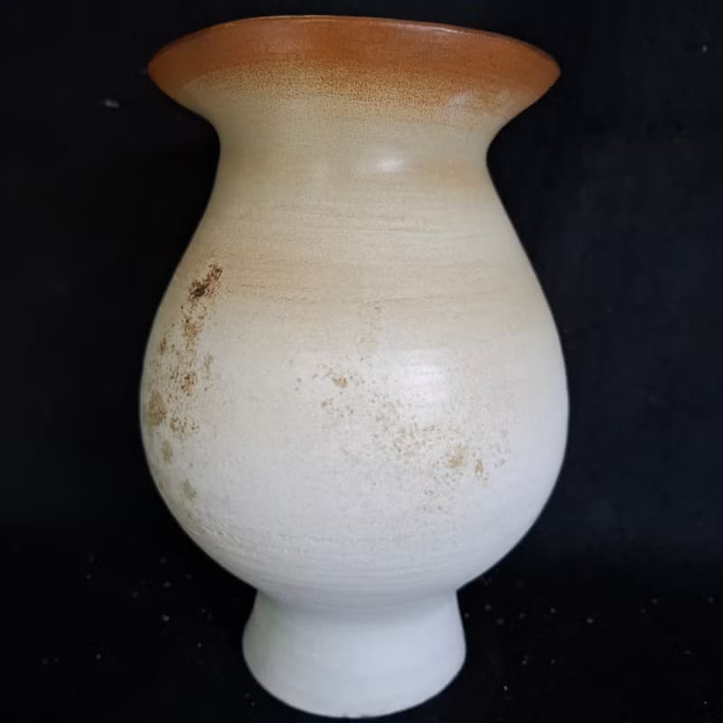 手作大肚愛心陶藝花器