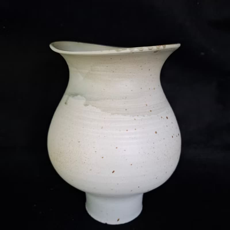 手作大肚愛心陶藝花器