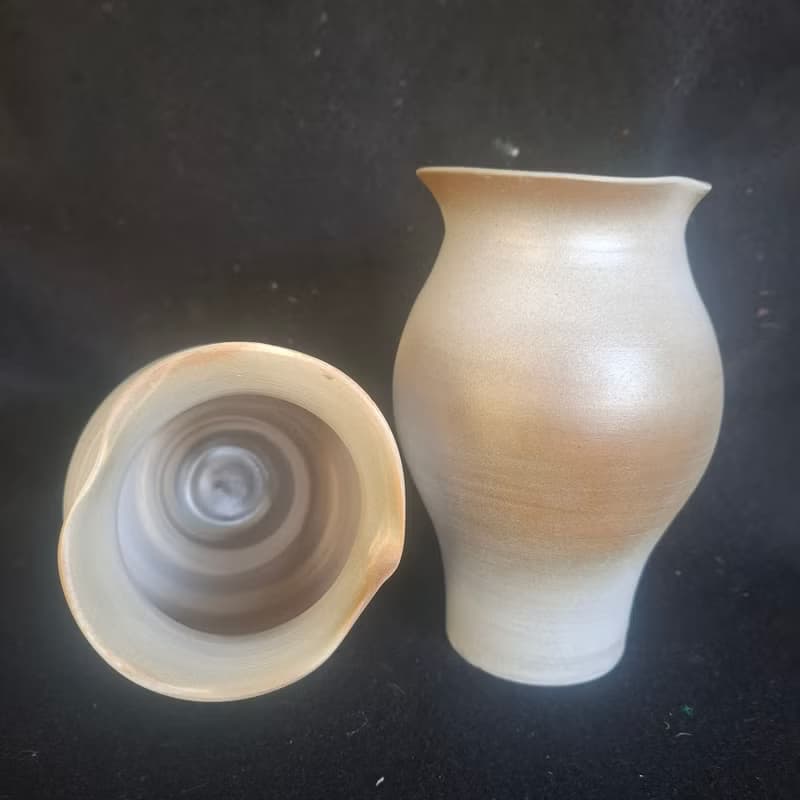 手作大肚愛心陶藝花器