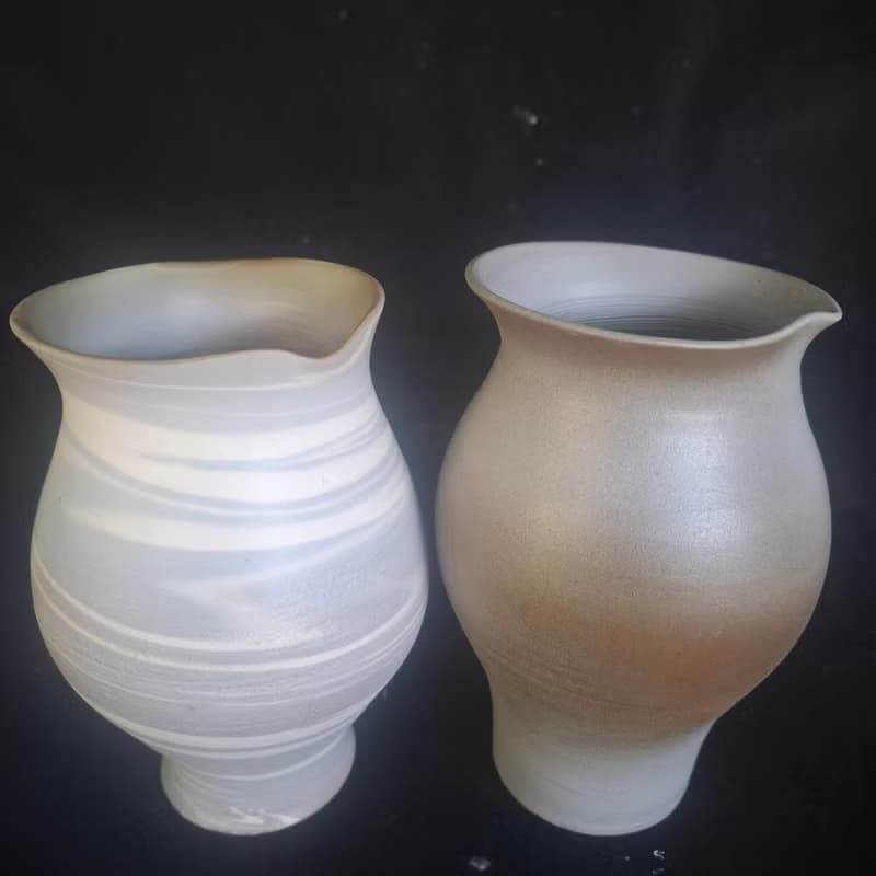 手作大肚愛心陶藝花器