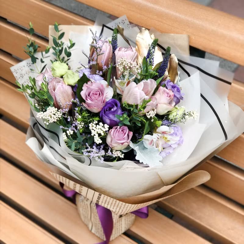 鬱金香仙子鮮花花束 | 畢業 生日首選 | 台北可自取